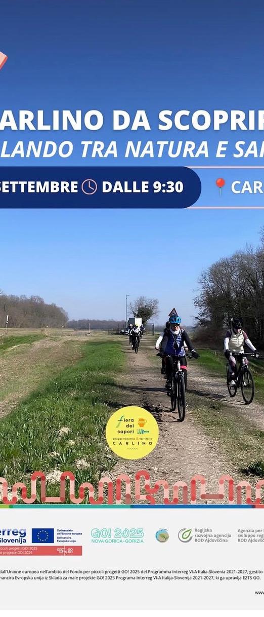 Carlino da scoprire - pedalando tra natura e sapori - 19 settembre 2026