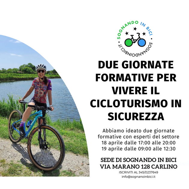 DUE GIORNATE FORMATIVE PER VIVERE IL CICLOTURISMO IN SICUREZZA